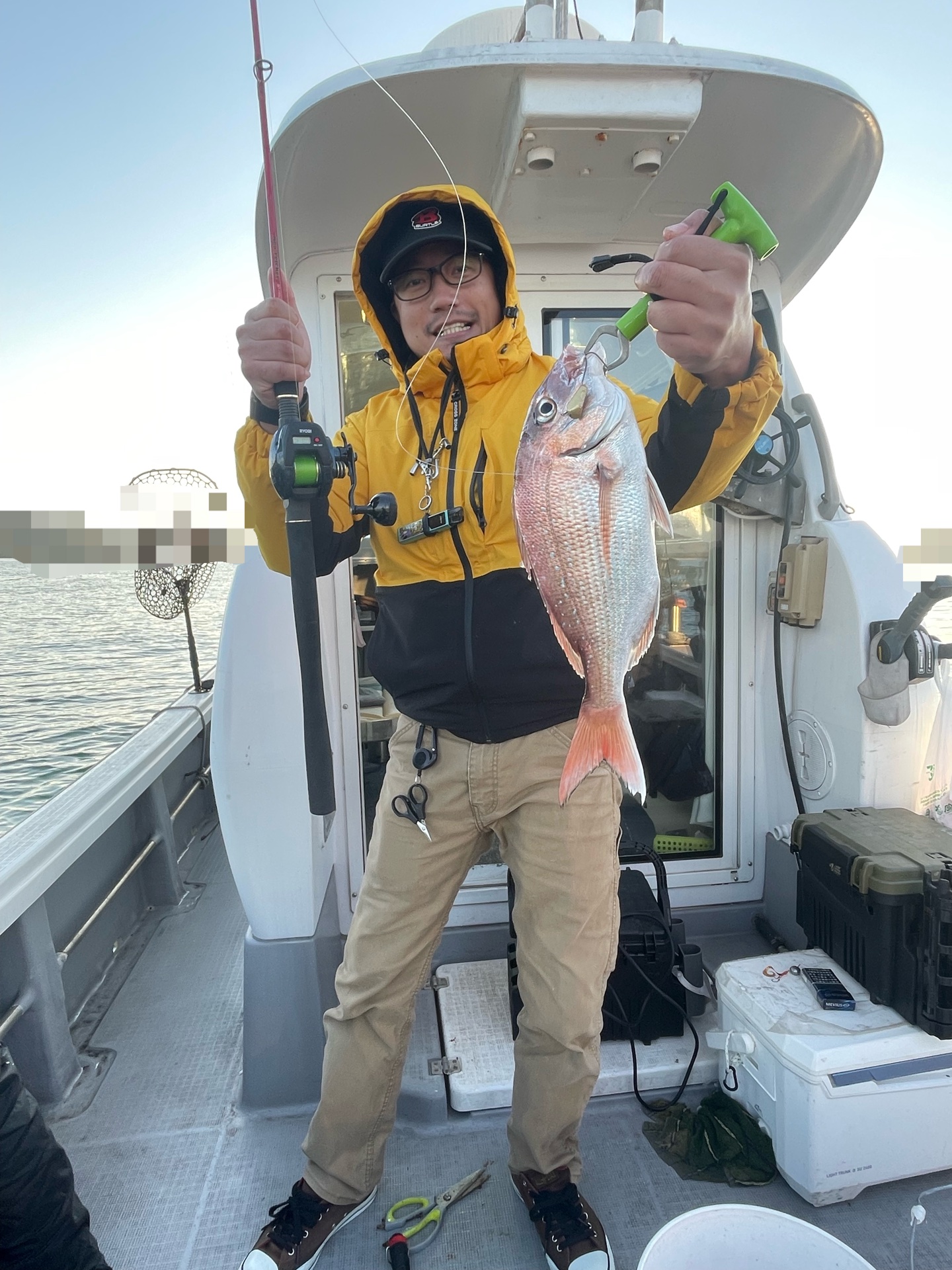 2025年12月6日の一つテンヤの釣果情報。岡山県遊漁船HORIZON