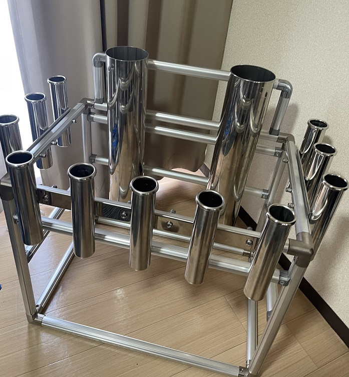 ロッドホルダーラックの製作！岡山県遊漁船HORIZON